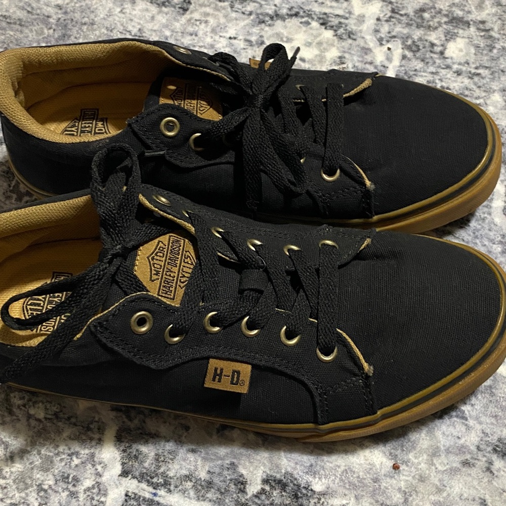 Harley-Davidson Men Black and Tan Sneakers - Picture 7 of 8